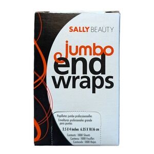 Sally Beauty Jumbo End Wraps Professional Hair Salon 1000 Sheets‎ 2.5"x4"